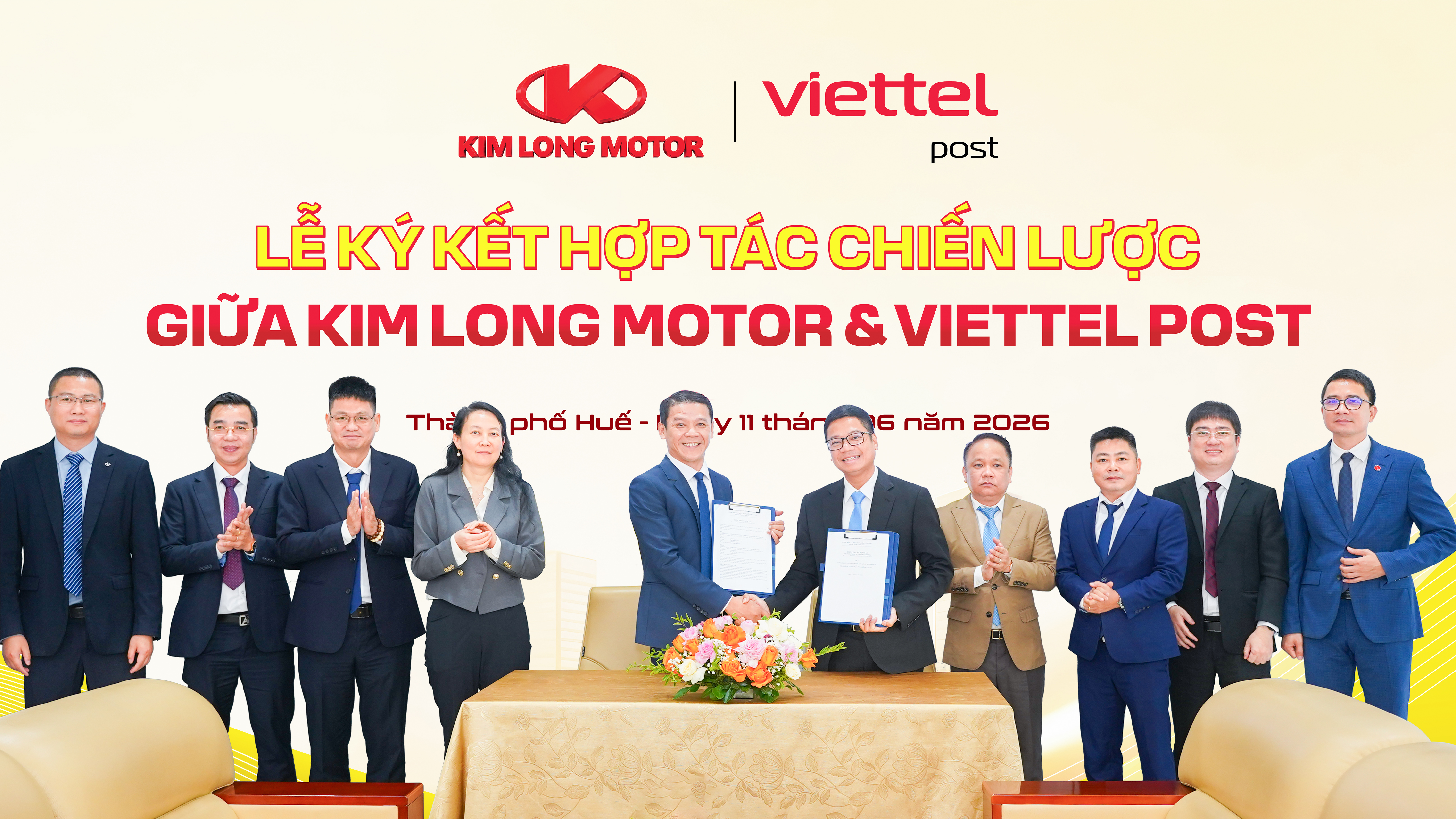 KIM LONG MOTOR VÀ VIETTEL POST HỢP TÁC MỞ RỘNG MẠNG LƯỚI PHÂN PHỐI XE KIMLONG, THÚC ĐẨY VẬN TẢI – LOGISTICS XANH